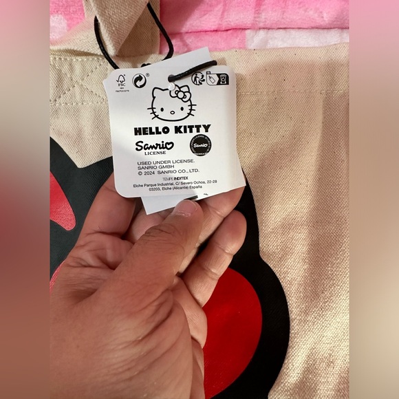 Hello Kitty Large Canvass Tote Bag from Portugal - Picture 2 of 2